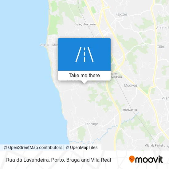 Rua da Lavandeira map