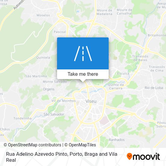 Rua Adelino Azevedo Pinto mapa