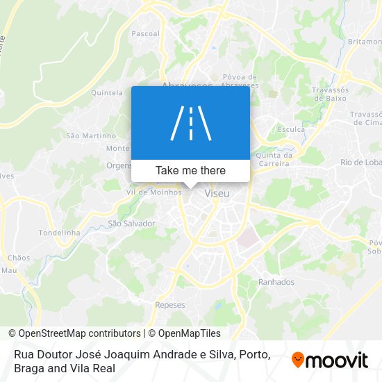 Rua Doutor José Joaquim Andrade e Silva map