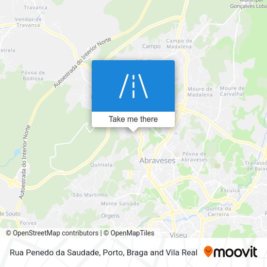 Rua Penedo da Saudade mapa