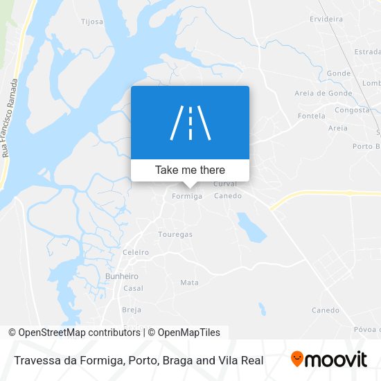 Travessa da Formiga mapa