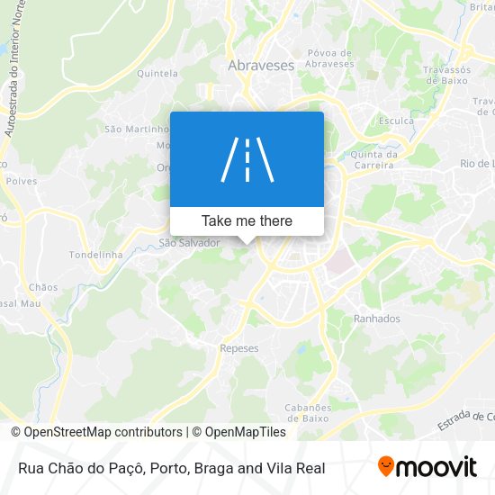 Rua Chão do Paçô mapa