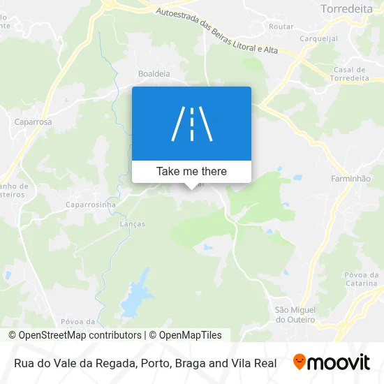 Rua do Vale da Regada map
