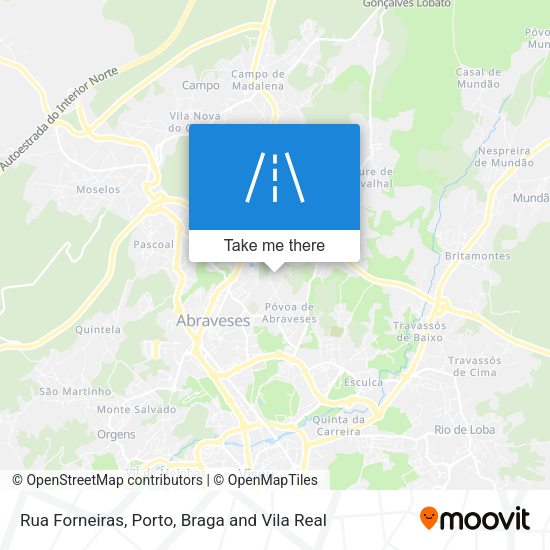 Rua Forneiras mapa
