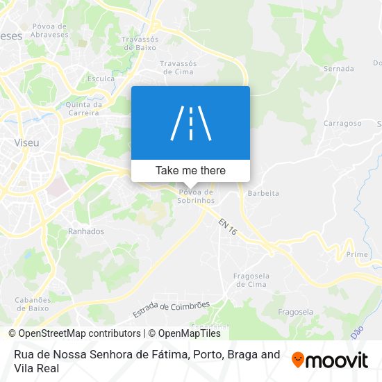 Rua de Nossa Senhora de Fátima mapa