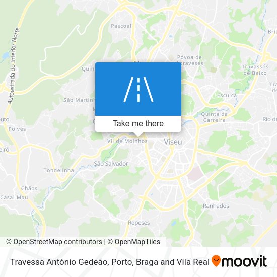 Travessa António Gedeão mapa