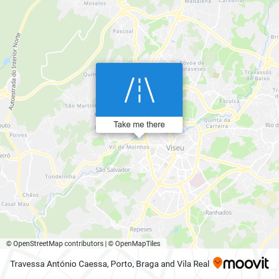 Travessa António Caessa mapa