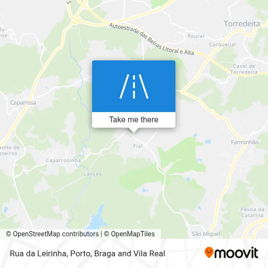 Rua da Leirinha map