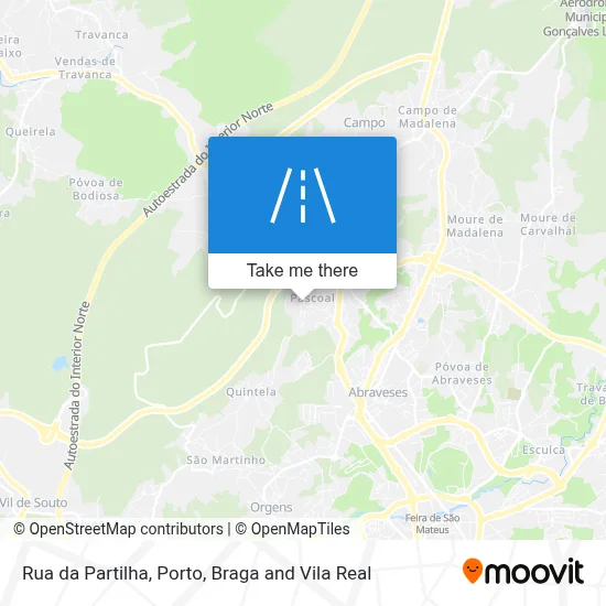 Rua da Partilha map
