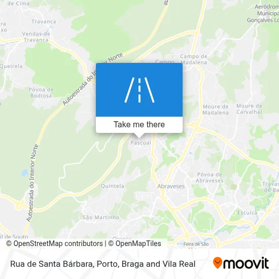 Rua de Santa Bárbara map