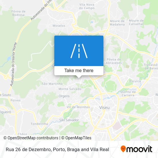 Rua 26 de Dezembro mapa