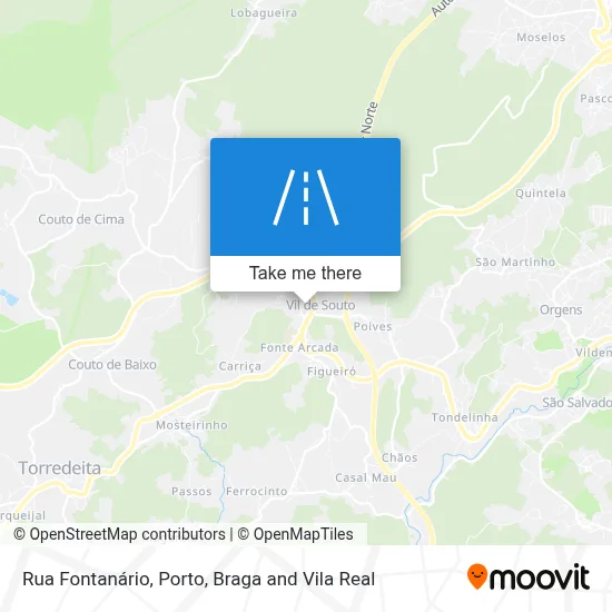 Rua Fontanário map