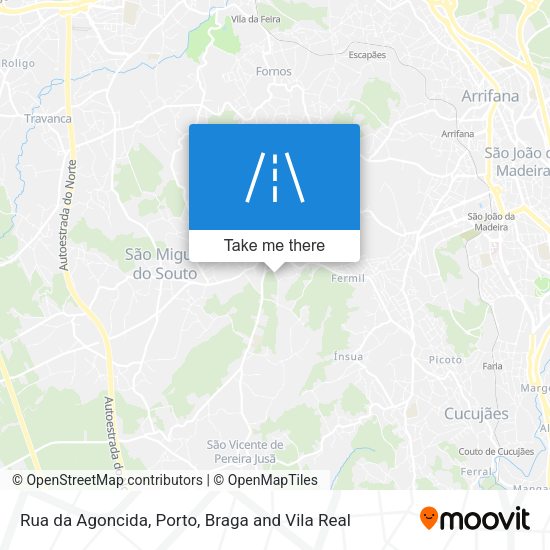 Rua da Agoncida map