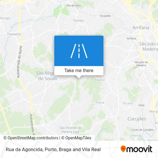 Rua da Agoncida map
