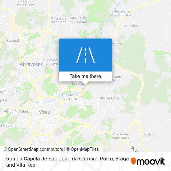 Rua da Capela de São João da Carreira map