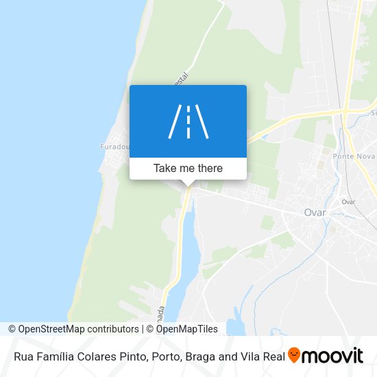 Rua Família Colares Pinto mapa