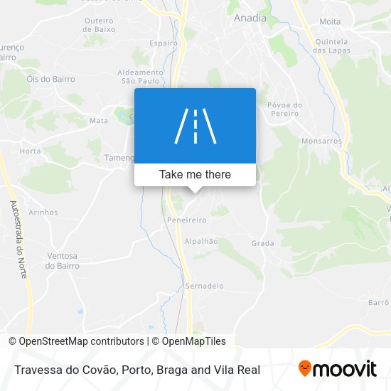 Travessa do Covão map