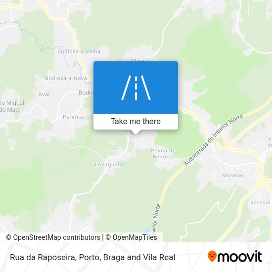 Rua da Raposeira map
