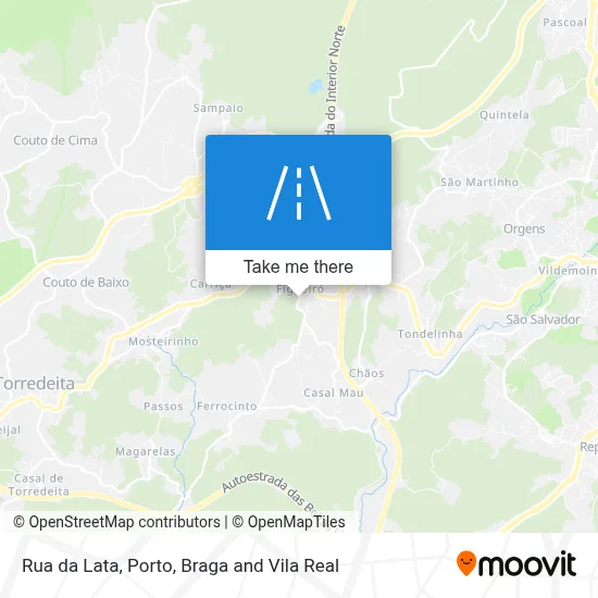 Rua da Lata map