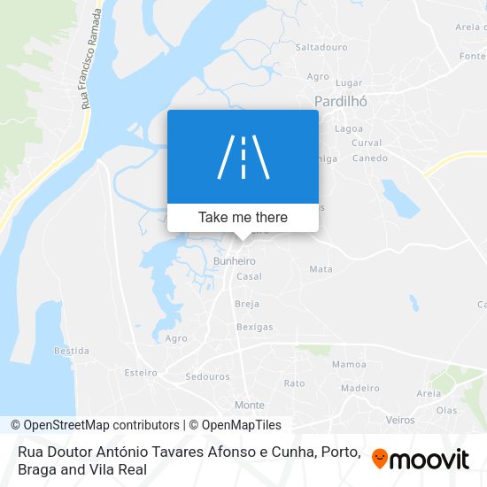 Rua Doutor António Tavares Afonso e Cunha map