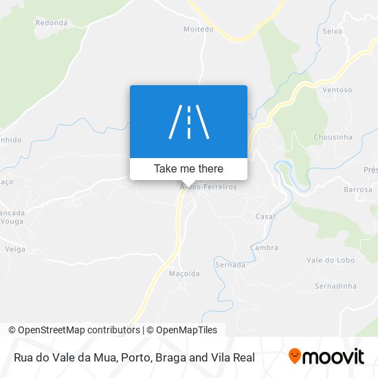 Rua do Vale da Mua map