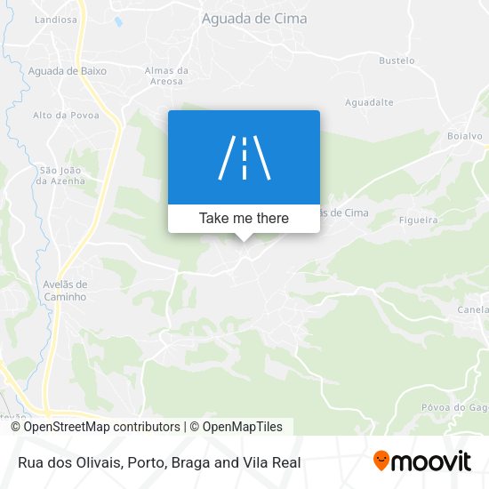 Rua dos Olivais map