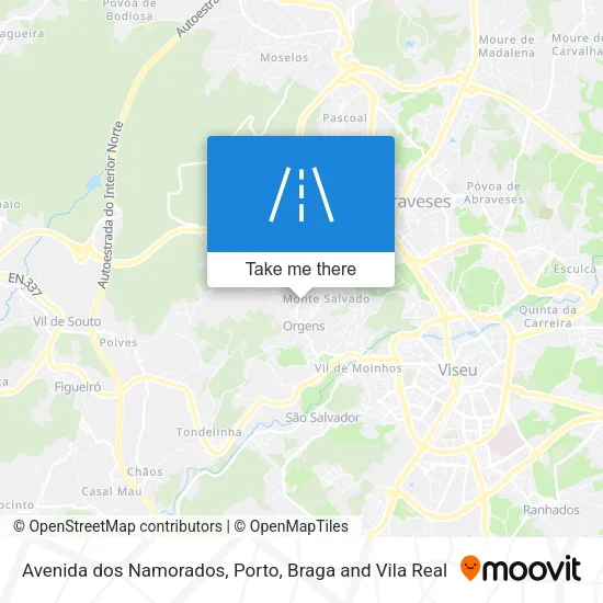 Avenida dos Namorados map