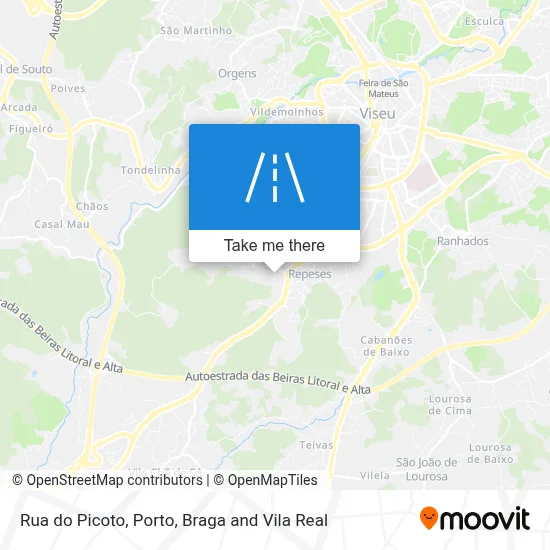 Rua do Picoto map