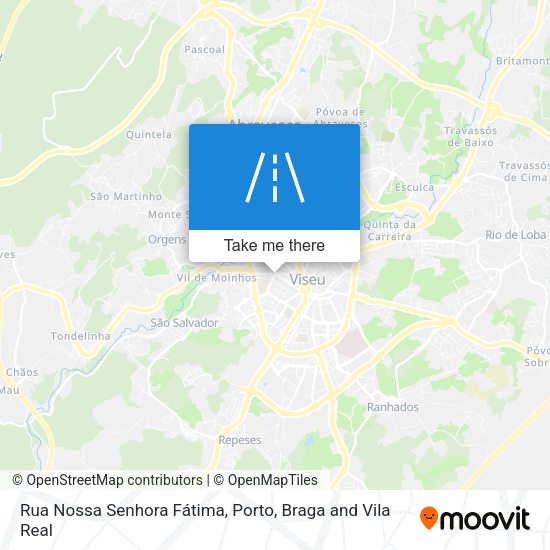 Rua Nossa Senhora Fátima mapa