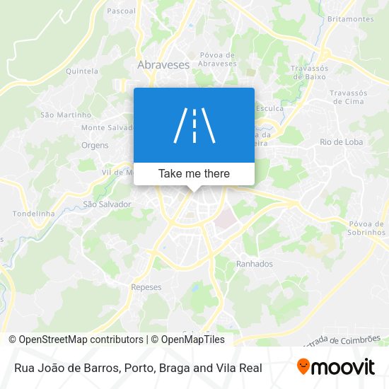 Rua João de Barros map
