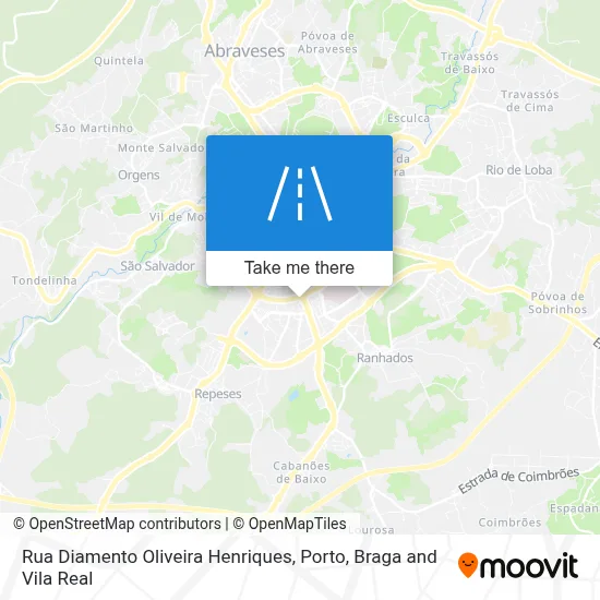 Rua Diamento Oliveira Henriques map