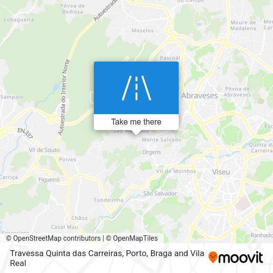 Travessa Quinta das Carreiras mapa