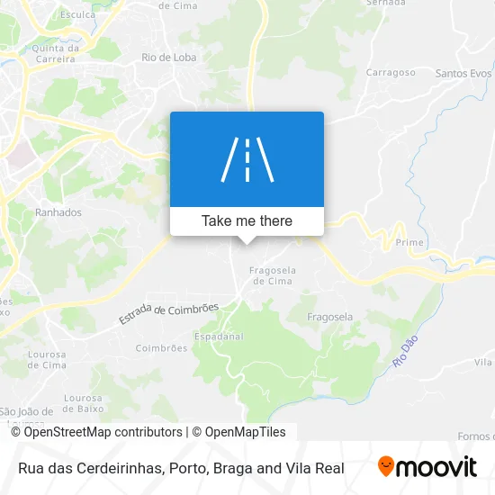 Rua das Cerdeirinhas map