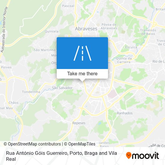 Rua António Góis Guerreiro mapa