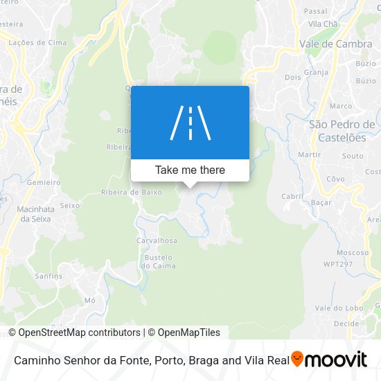 Caminho Senhor da Fonte mapa