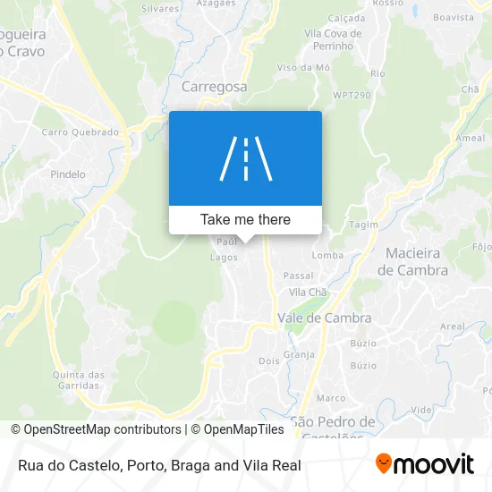 Rua do Castelo map
