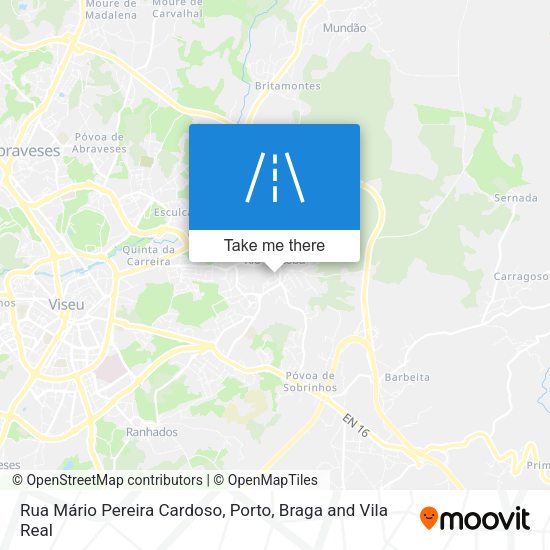 Rua Mário Pereira Cardoso mapa