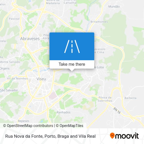 Rua Nova da Fonte mapa