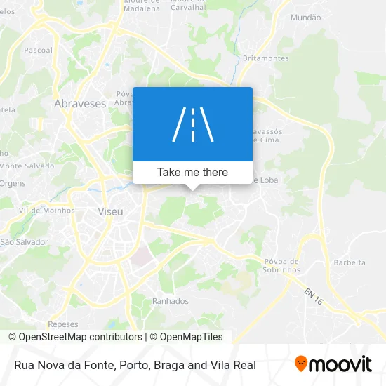 Rua Nova da Fonte map