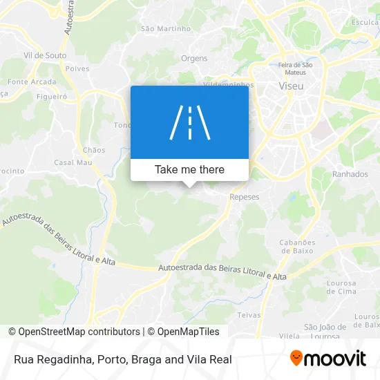 Rua Regadinha map