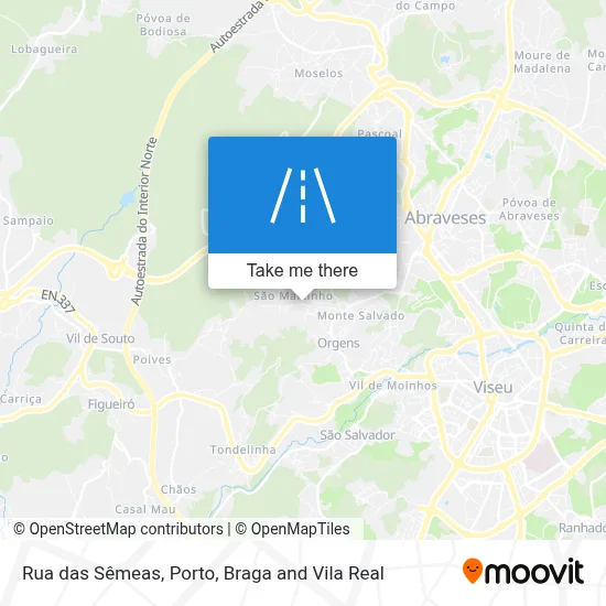 Rua das Sêmeas map