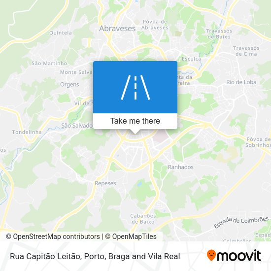Rua Capitão Leitão mapa