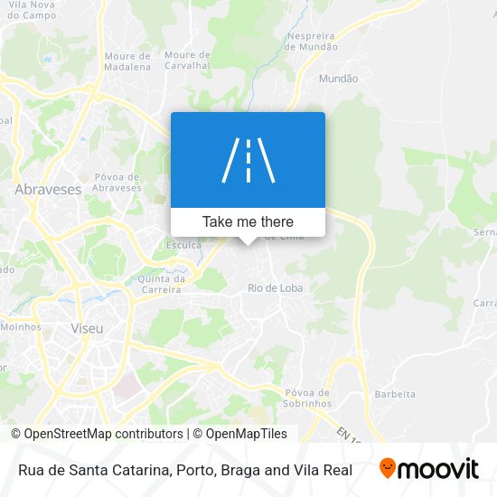 Rua de Santa Catarina mapa
