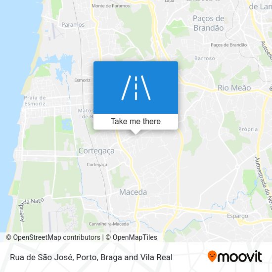 Rua de São José map