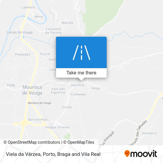 Viela da Várzea mapa
