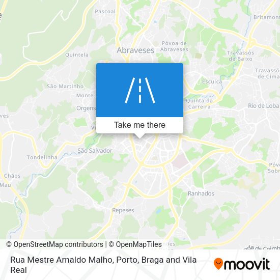 Rua Mestre Arnaldo Malho mapa