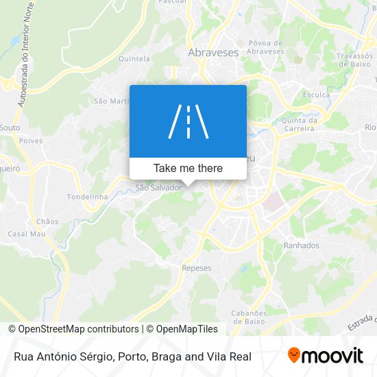 Rua António Sérgio map