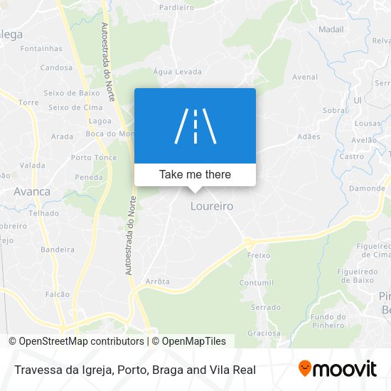 Travessa da Igreja mapa