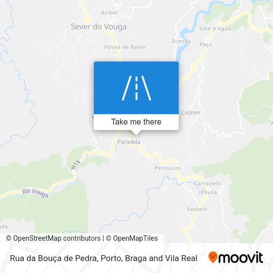 Rua da Bouça de Pedra mapa