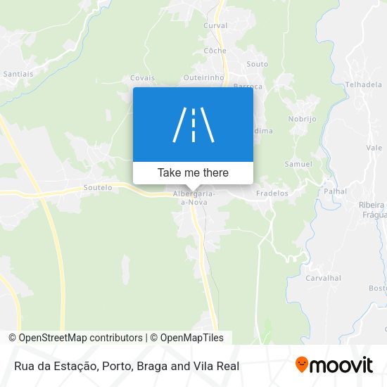 Rua da Estação mapa